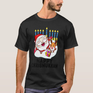 Camiseta Feliz Chrismukkah  Janucá Navidad Judío Xmas