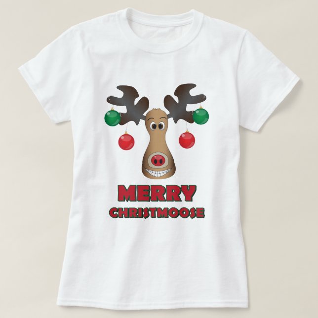 Camiseta ¡Feliz Christmoose! (Diseño del anverso)