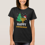 Camiseta Feliz Christmukkah Navidades judíos Hanukkah Chanu<br><div class="desc">Feliz regalo de Navidad a los Navidades judíos Hanukkah Chanukah</div>