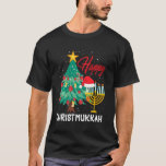 Camiseta Feliz Christmukkah Navidades judíos Hanukkah Chanu<br><div class="desc">Felices Navidades judíos de Christmukkah,  Hanukkah Chanukah.</div>