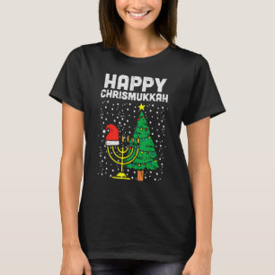 Camiseta Feliz Christmukkah Navidades judíos Hanukkah Chanu