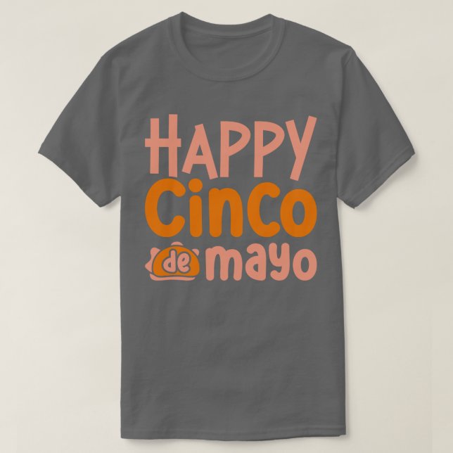 Camiseta feliz cinco de mayo (Diseño del anverso)