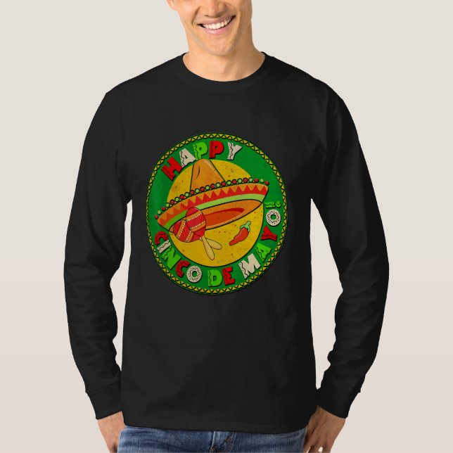 Camiseta Feliz Cinco De Mayo 2022 Fiesta mexicano de beber  (Anverso)