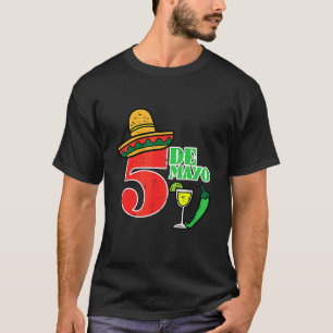 Camiseta Feliz Cinco De Mayo 5 Cinco Fiestas Mexicanos De F