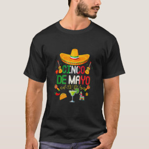 Camiseta Feliz Cinco De Mayo 5 hombres de mujeres de lujo