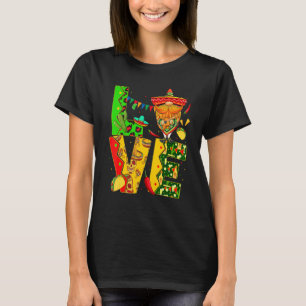 Camiseta Feliz Cinco De Mayo Amor Fiesta Mexicana Sombrero