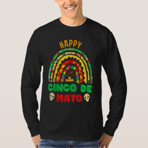 Camiseta Feliz Cinco De Mayo Arcoiris Viva México Fiesta Me