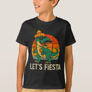 Camiseta Feliz cinco de mayo dino t-rex mexicano fiesta chi