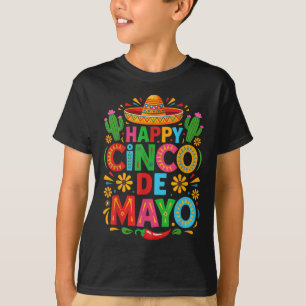 Camiseta Feliz Cinco De Mayo Fiesta Hombres Fiestas Mexican