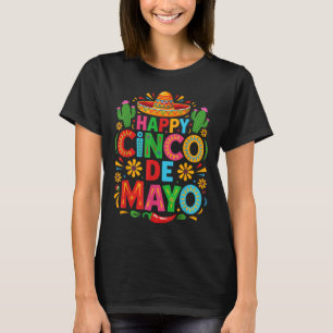 Camiseta Feliz Cinco De Mayo Fiesta Hombres Fiestas Mexican