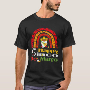 Camiseta Feliz Cinco De Mayo Fiesta Mexicana Arcoiris 2022