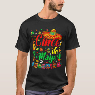 Camiseta Feliz cinco de mayo fiesta mexicana partido 5 de m