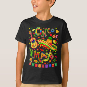 Camiseta Feliz cinco de mayo fiesta mexicana partido 5 de m