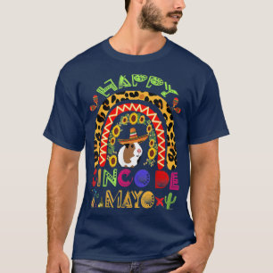 Camiseta Feliz Cinco De Mayo Gracioso Cerdo De Guinea Con S