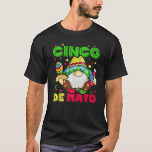 Camiseta Feliz Cinco De Mayo La Gnoma Mexicana Cinco De May