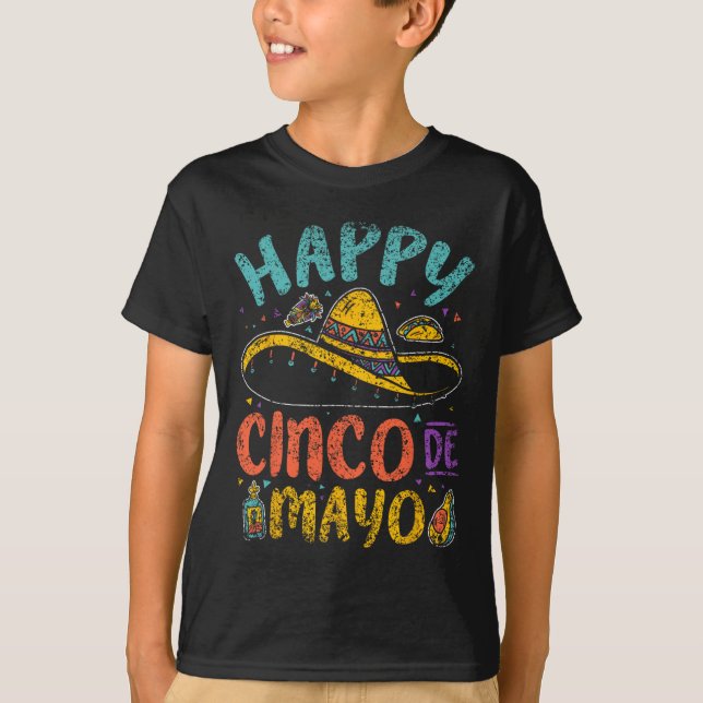 Camiseta Feliz Cinco De Mayo México Fiesta Cinco De (Anverso)