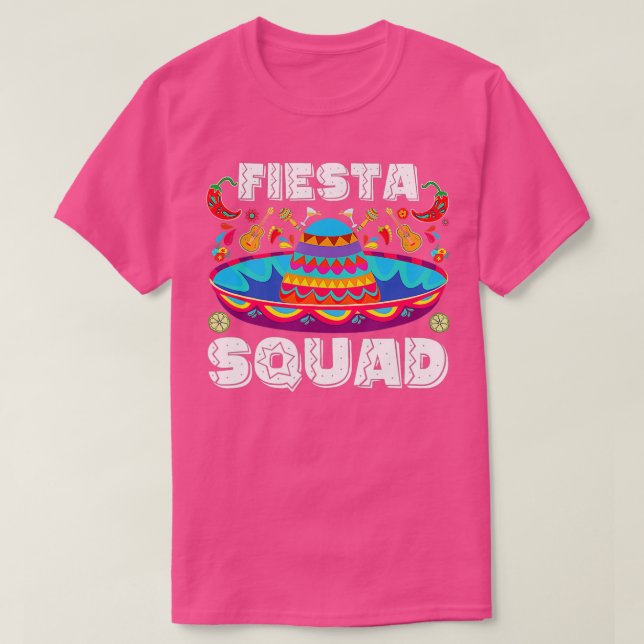 Camiseta Feliz Cinco De Mayo para que Fiesta Squad 5 de may (Diseño del anverso)