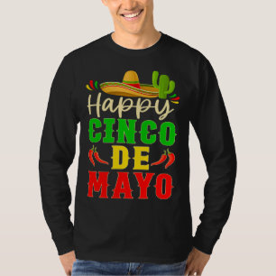 Camiseta Feliz Cinco De Mayo Viva México 5 De Mayo Hombres