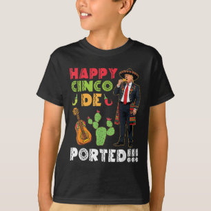 Camiseta Feliz Cinco De Porte Divertido Trump Sombrero Taco