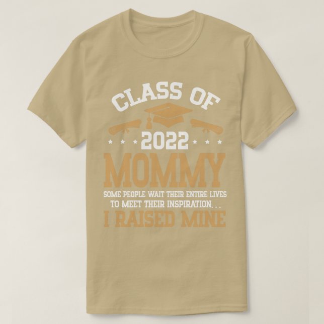 Camiseta Feliz Clase Estudiantil Senior De 2022 Day Mommy I (Diseño del anverso)