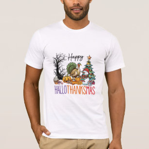 Camiseta Feliz Clipart de Hallothanksmas