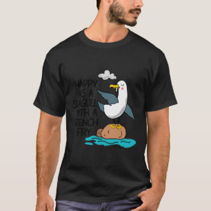 Camiseta Feliz como la gaviota con las divertidas y diverti