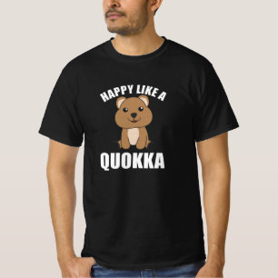 Camiseta Feliz como una Quokka - dulces animales dulces de 