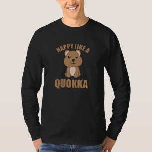 Camiseta Feliz como una Quokka - dulces animales dulces de