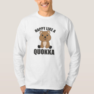 Camiseta Feliz como una Quokka - dulces animales dulces de 