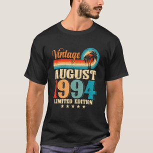 Camiseta Feliz con la familia Agosto 1994 28th Birthday Vin