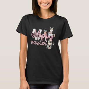 Camiseta Feliz Conejo Conejo de Pascua Face Day Mujeres G