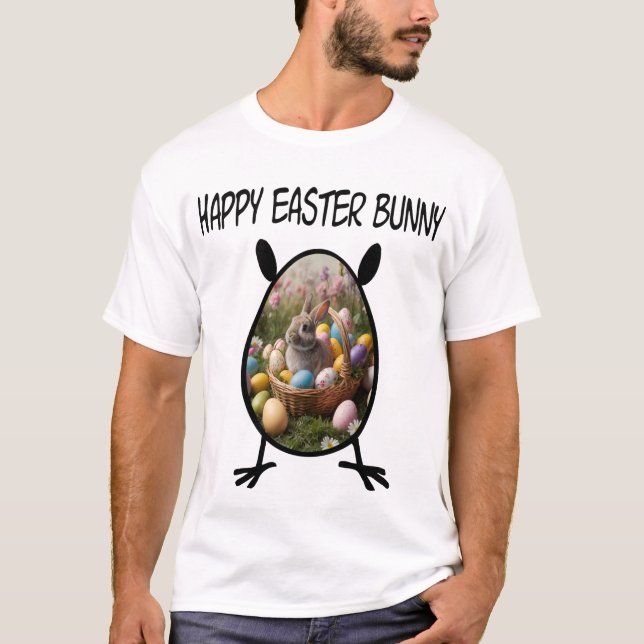 Camiseta Feliz Conejo de Pascua (Anverso)