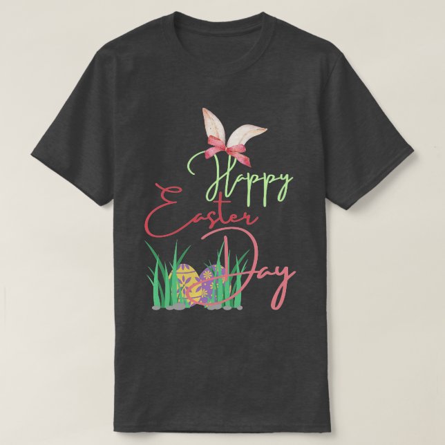 Camiseta Feliz Conejo de Pascua (Diseño del anverso)