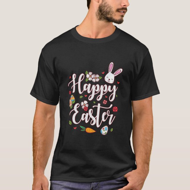Camiseta Feliz Conejo de Pascua (Anverso)