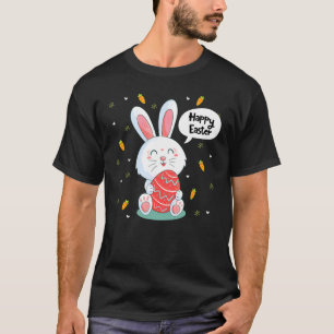 Camiseta Feliz Conejo de Pascua Boho Hunt Egg Carrot Bunny