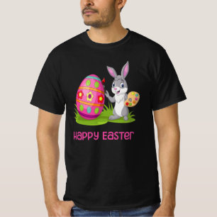 Camiseta Feliz Conejo de Pascua - Colores de amor -
