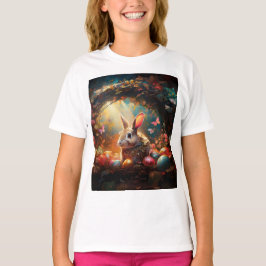 Camiseta Feliz Conejo de Pascua con huevos de Pascua