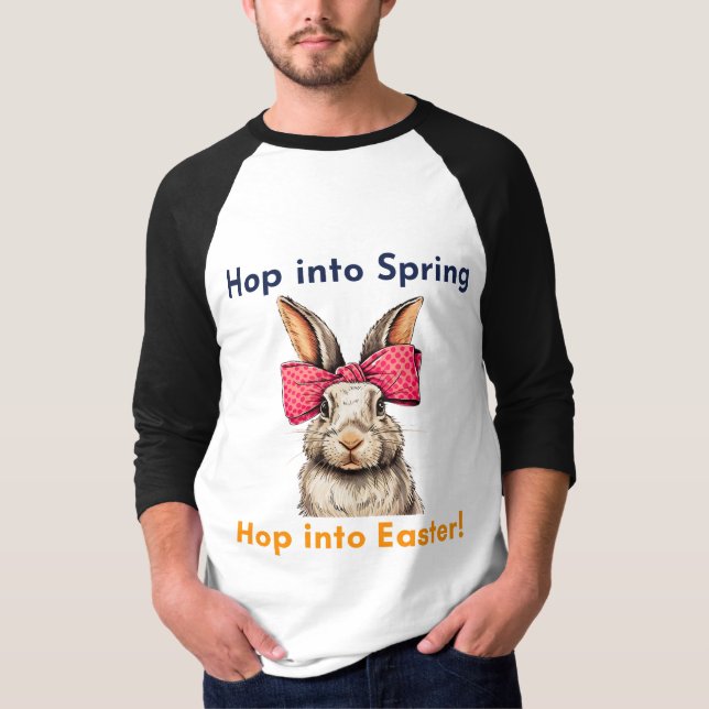 Camiseta Feliz Conejo de Pascua, Día de Pascua (Anverso)