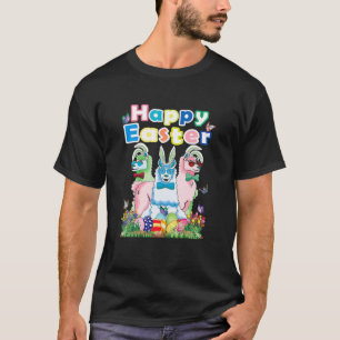 Camiseta Feliz Conejo de Pascua Mujer Llama Juego de Huevo