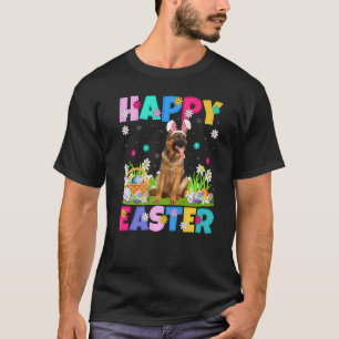 Camiseta Feliz Conejo de Pascua Pastor Alemán Sund de Pascu