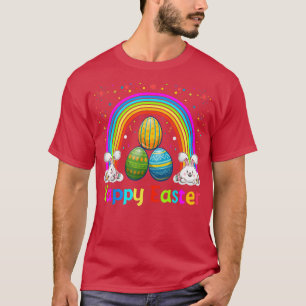 Camiseta Feliz Conejo De Pascua Y Huevos De Pascua, Católic