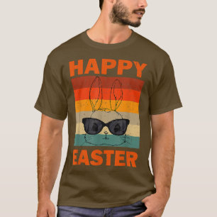 Camiseta Feliz Conejo Vintage De Pascua Para Ropa Infantil