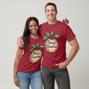 Camiseta Feliz Cookie de Navidad con Holly Berries