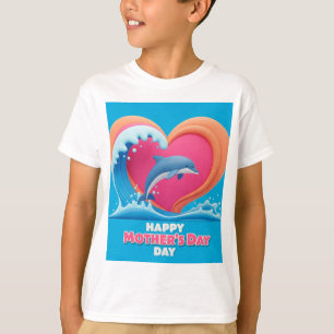 Camiseta Feliz corazón de ballena de mamá