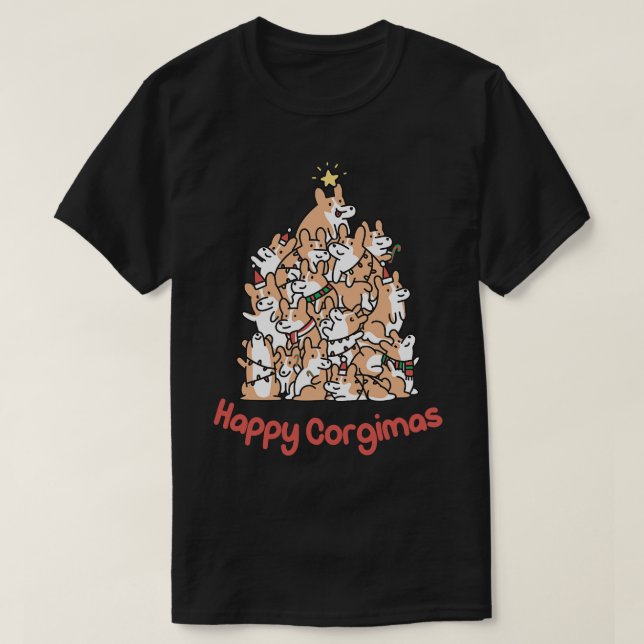 Camiseta Feliz Corgimas (Diseño del anverso)