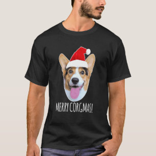 Camiseta Feliz Corgmas Feliz Navidad Corgi Perro Santa Hat