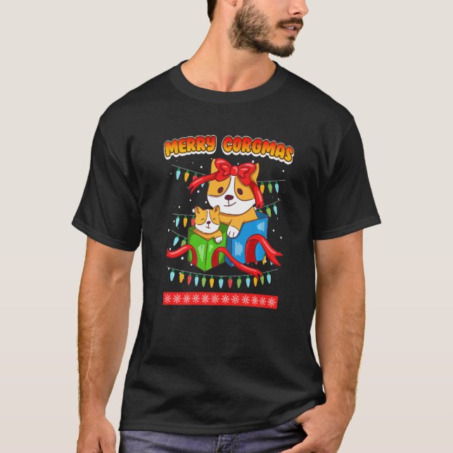 Camiseta Feliz Corgmas perros Corgi (Anverso)