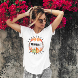 Camiseta Feliz cosecha de Acción de Gracias