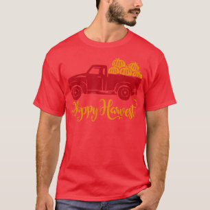 Camiseta Feliz cosecha para granjeros, Acción de Gracias