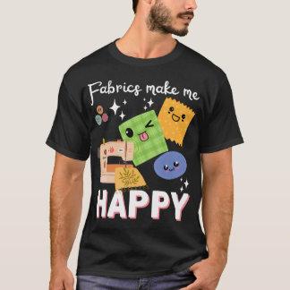 Camiseta Feliz costura y acolchado - Novedad para costurera
